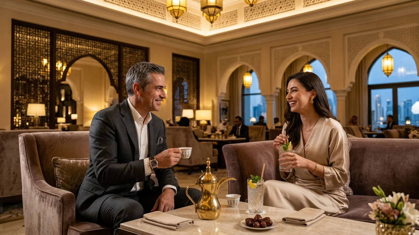 Five-Star Hotel Lounge in West Bay and Msheireb Downtown Doha
